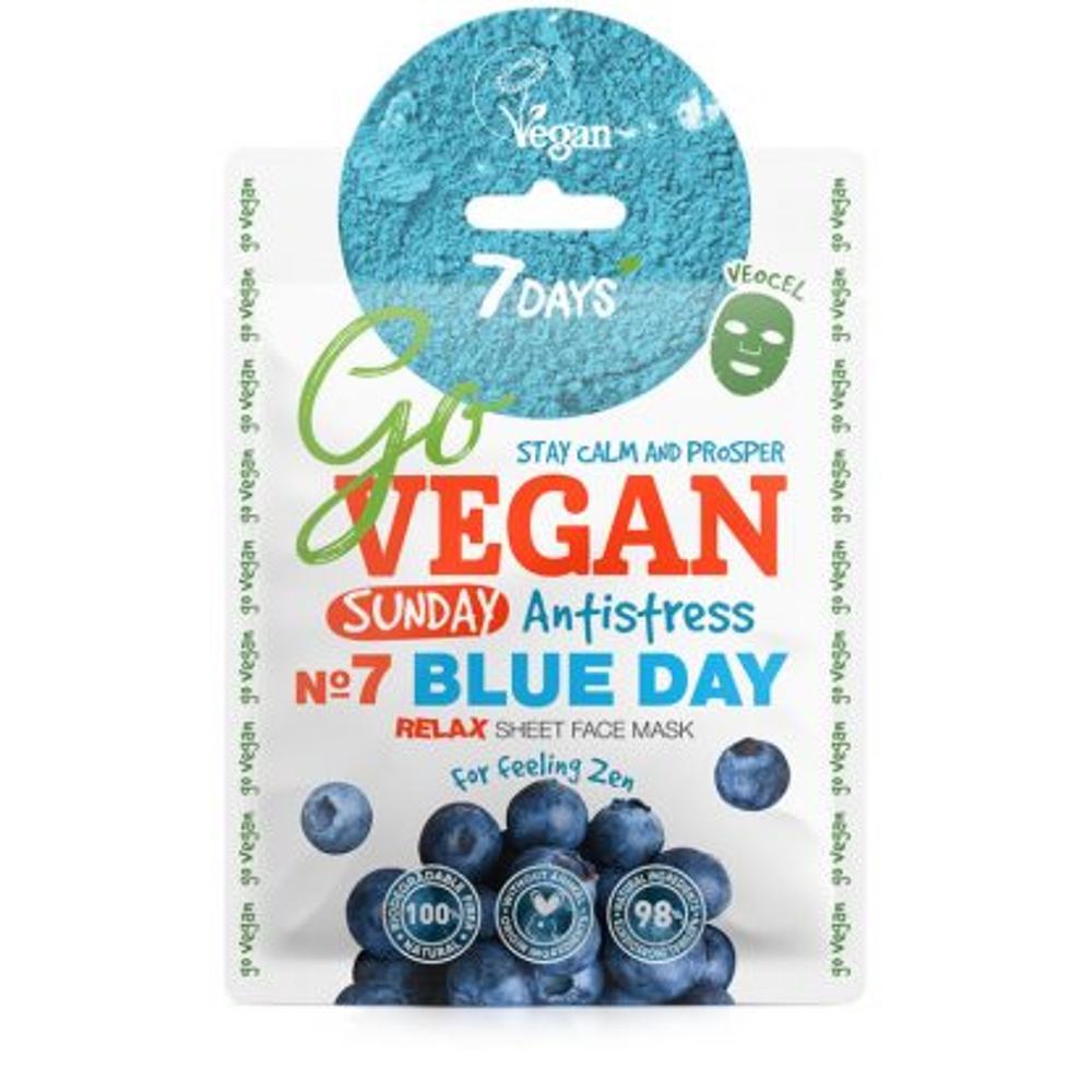 7Days GoVegan Sheet Mask No7 Blue Day 25g