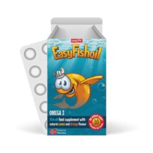 EasyVit EasyFishoil Omega 3 With Vitamin D 30 μασώμενα ζελεδάκια - 1131