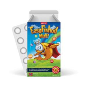 EasyVit EasyFishoil Multi Γεύση Λεμόνι & Πορτοκάλι, 30 ζελεδάκια - 1127
