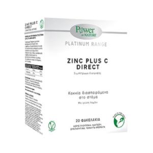 Power Health Platinum Range Zinc Plus C Direct 500mg, 20sticks. - 1224