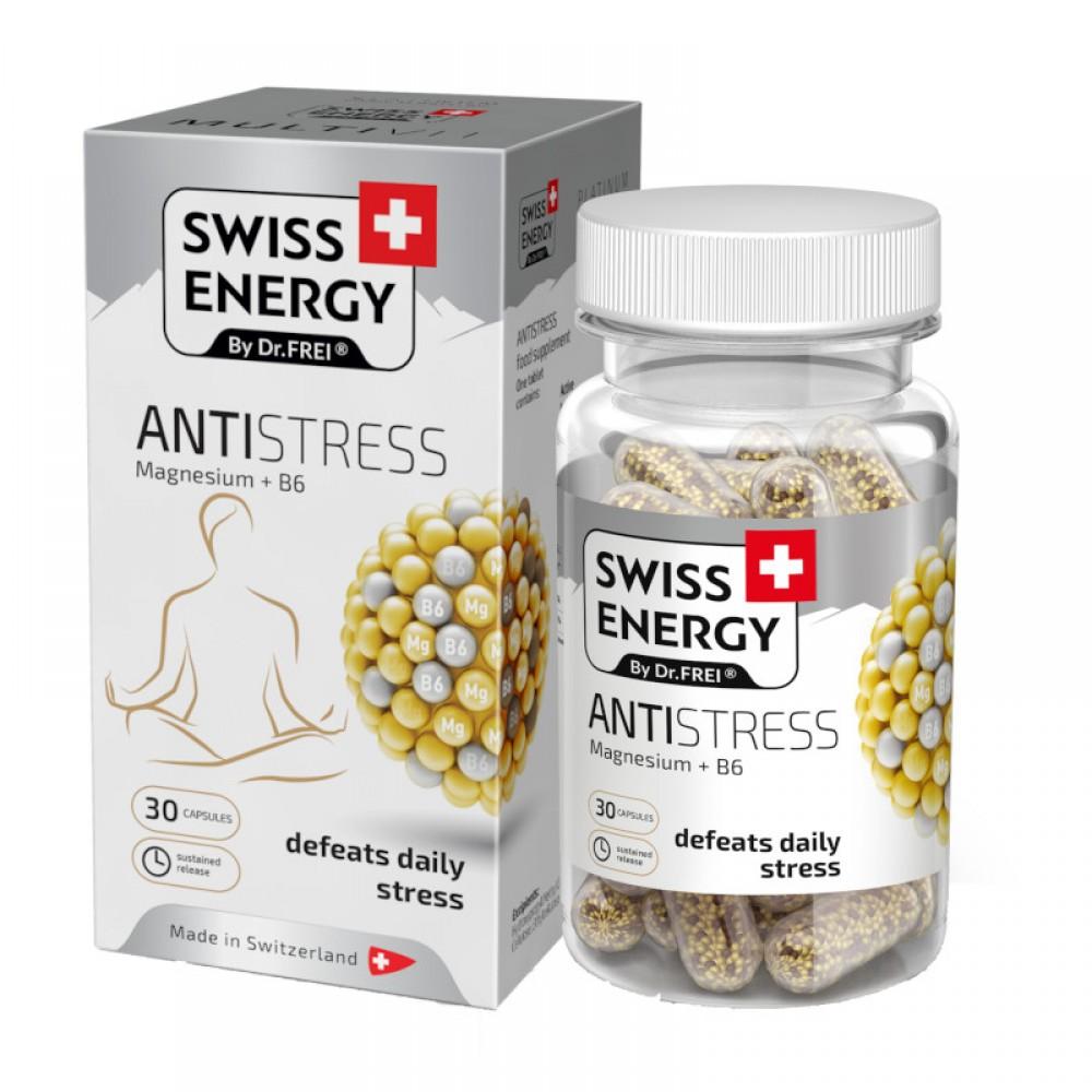 Swiss Energy Βιταμίνη Antistress Platinum Μαγνήσιο + Β6 30 caps