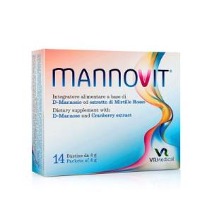Mannovit D-Μαννόζη & Εκχύλισμα Κράνμπερι 14 φακελάκια x 4 g - 1915