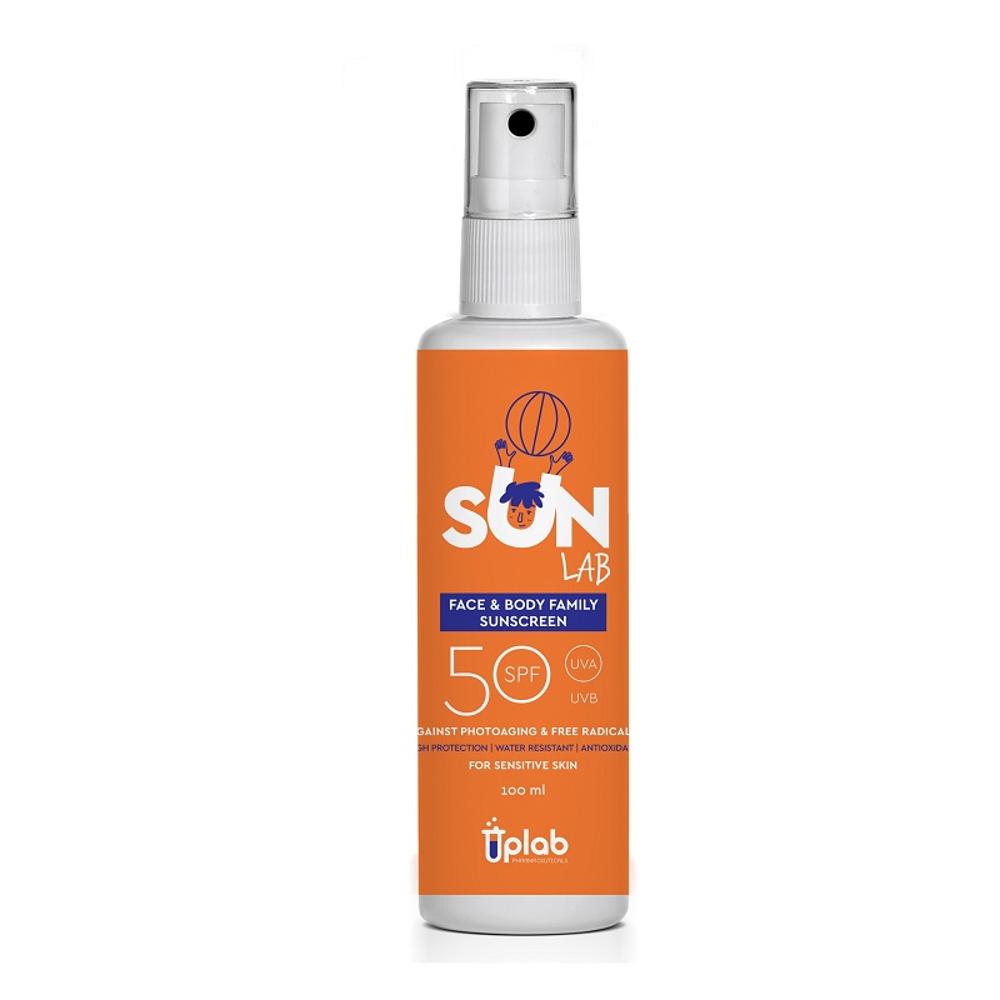  Uplab Pharmaceuticals SUN LAB Face & Body Family Sunscreen Spray SPF50 100ml