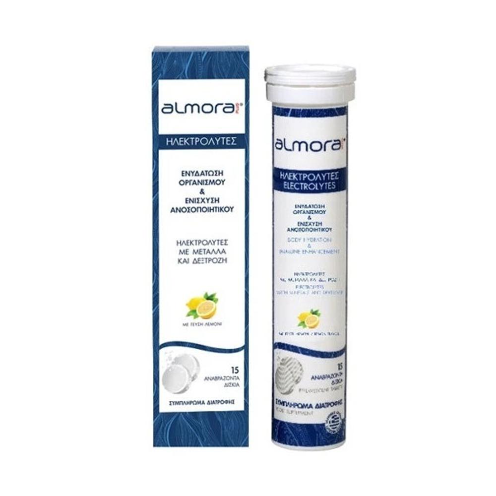 Elpen Almora Plus 15 effervescent tablets (Ηλεκτρολύτες Με Μέταλλα Και Δεξτρόζη Για Ενυδάτωση Οργανισμού & Ενίσχυση Ανοσοποιητικού Με Γεύση Λεμόνι)