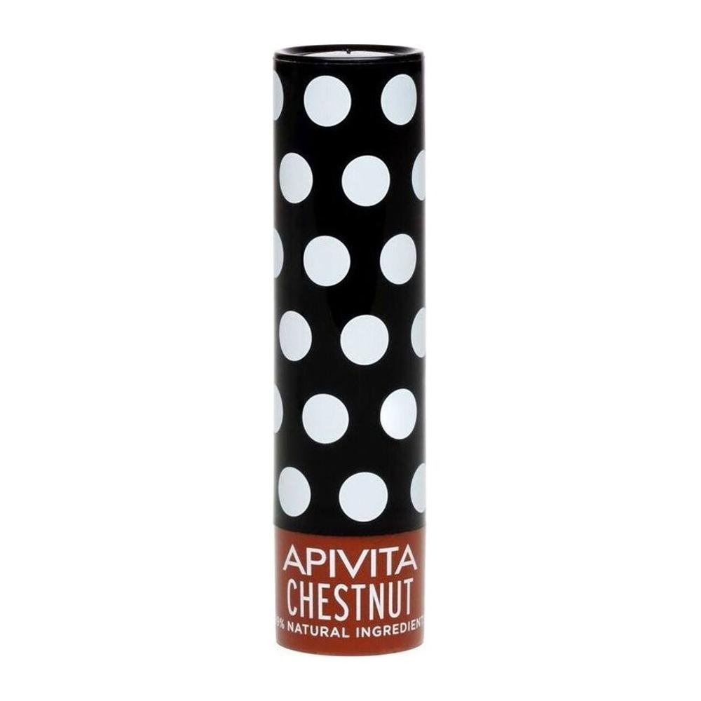 Apivita Chestnut Lip Care με Κάστανο,Ελαφριά Σοκολατί Απόχρωση 4.4gr