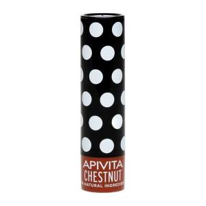 Apivita Chestnut Lip Care με Κάστανο,Ελαφριά Σοκολατί Απόχρωση 4.4gr - 3939