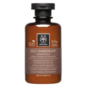 Apivita Oily Dandruff Shampoo Σαμπουάν κατά της λιπαρής πιτυρίδας με λευκή Ιτιά & Πρόπολη 250ml - 3201