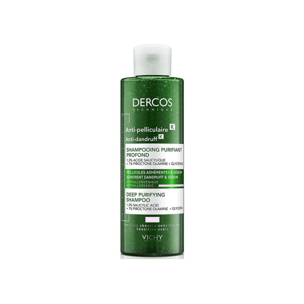 Vichy Dercos Anti-Dandruff Κ Αντιπιτυριδικό Σαμπουάν για Ευαίσθητο Τριχωτό, 250ml