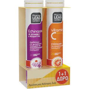 Pharmalead Promo 1+1 Echinacea & Vitamin C 1000mg, 2x20eff.tabs - 4546