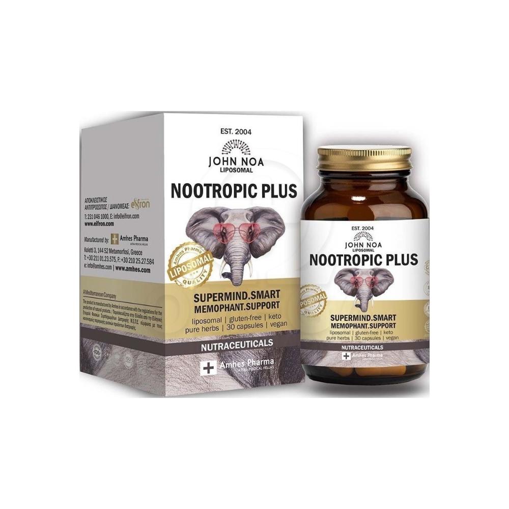 John Noa Nootropic Plus Λιποσωμιακό 30 Κάψουλες