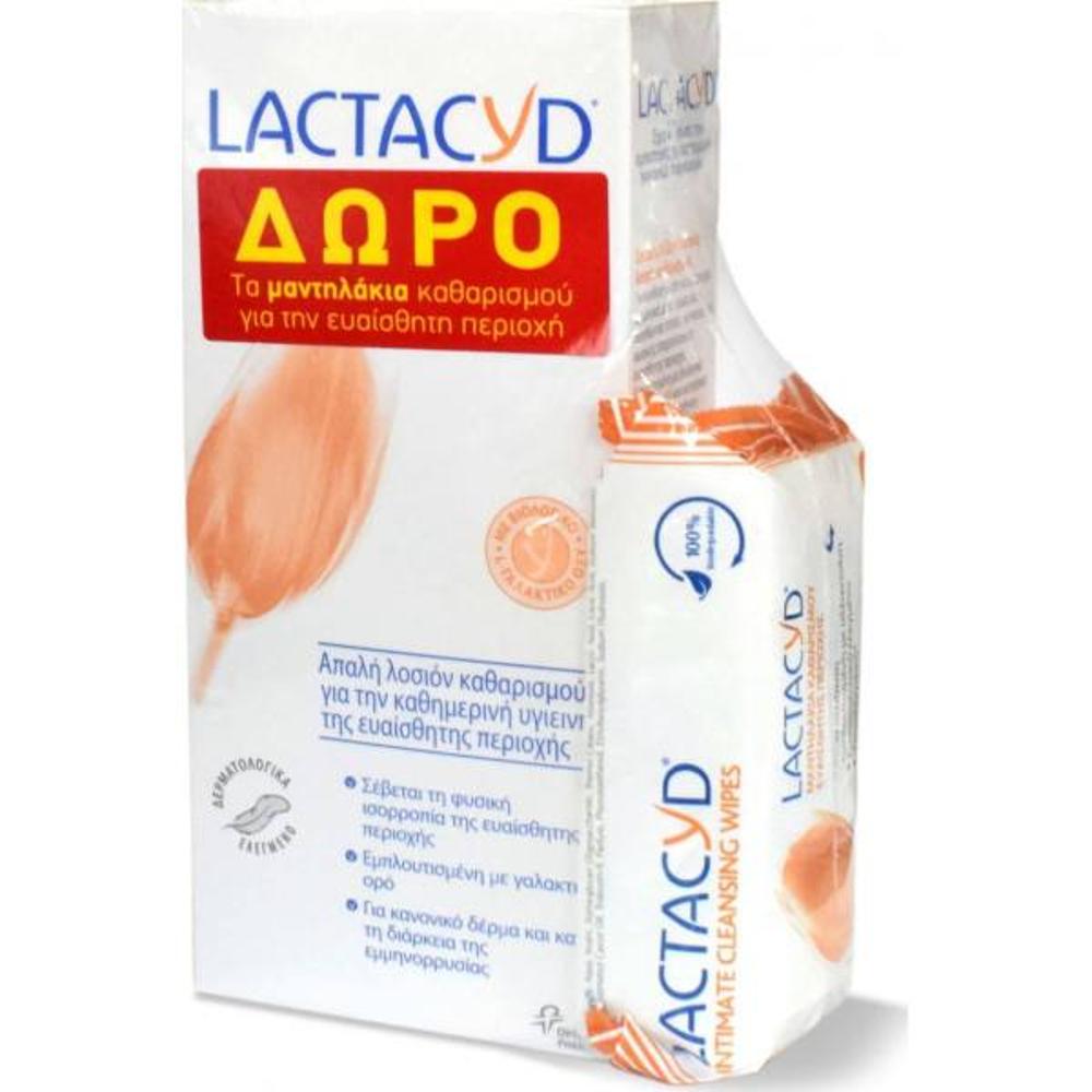 Lactacyd Intimate Lotion 300ml + δώρο μαντηλάκια