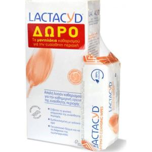 Lactacyd Intimate Lotion 300ml + δώρο μαντηλάκια - 2711
