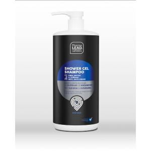 Pharmalead Men Shower Gel Shampoo 3 in1 Για Σώμα, Μαλλιά & Γενειάδα, 1000ml - 4390