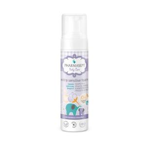 Pharmasept Baby Care Extra Sensitive Foam 200ml (Εξαιρετικά Απαλός Αφρός Καθαρισμού για Πρόσωπο, Σώμα & Μαλλιά) - 2486