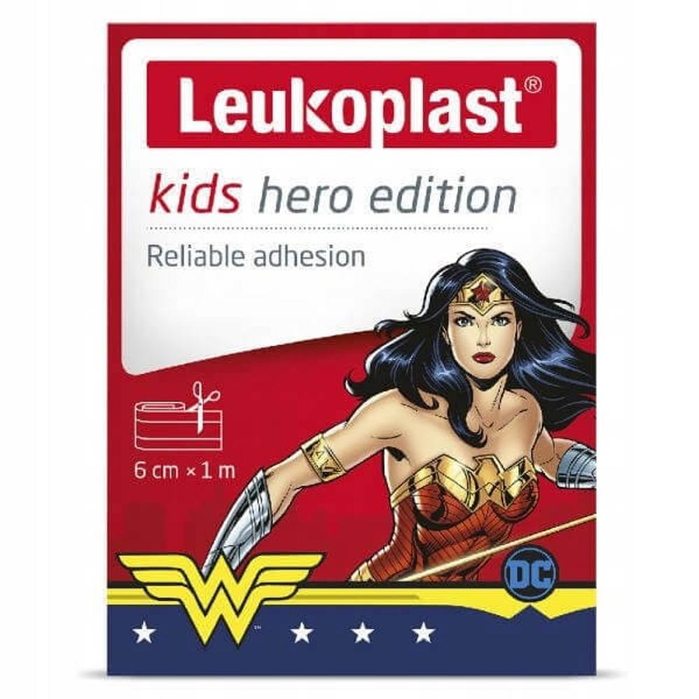 Leukoplast Kids Hero Edition Wonderwoman Παιδικό Επίθεμα (6cm x 1m), 1τεμ