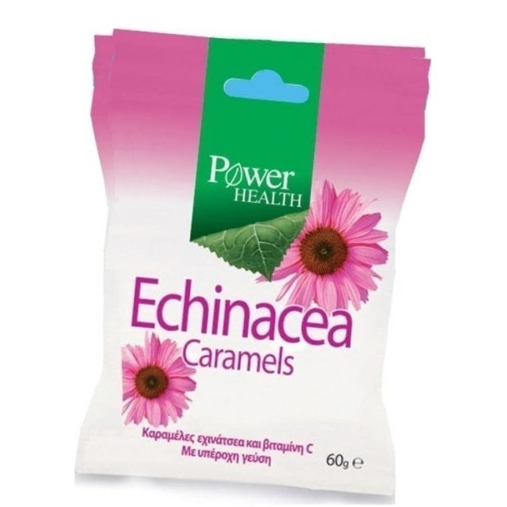 Power Health Caramels Echinacea Καραμέλες Εχινάτσεα & Βιταμίνη C για Ενίσχυση του Ανοσοποιητικού Συστήματος - Ιδανικές για Περιόδους Κρυολογήματος & Ιώσεων, 60gr