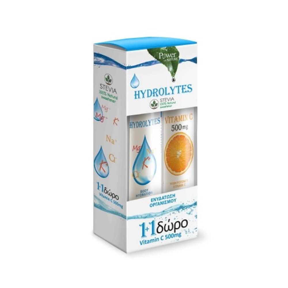 Power Health Hydrolytes Stevia 20 eff tabs & Vitamin C 500 mg 20 eff tabs