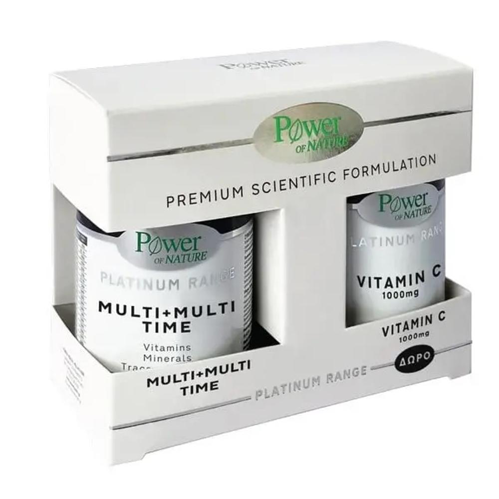 Power Health Platinum Range Multi + Multi time 30 tabs & Δώρο Vitamin C 1000 mg 20 tabs