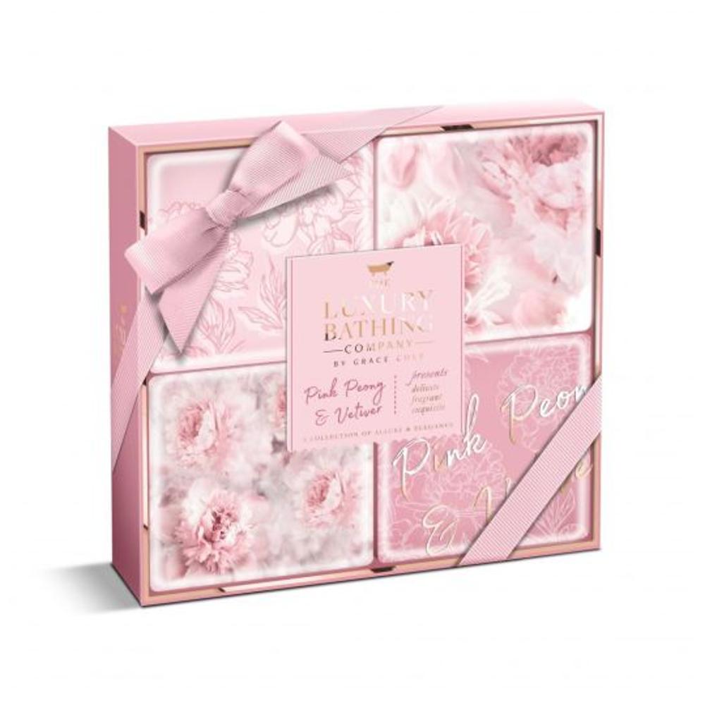 Grace Cole Sweet Treats Pink Peony & Vetiver - Σετ μπάνιου 4 τεμάχια