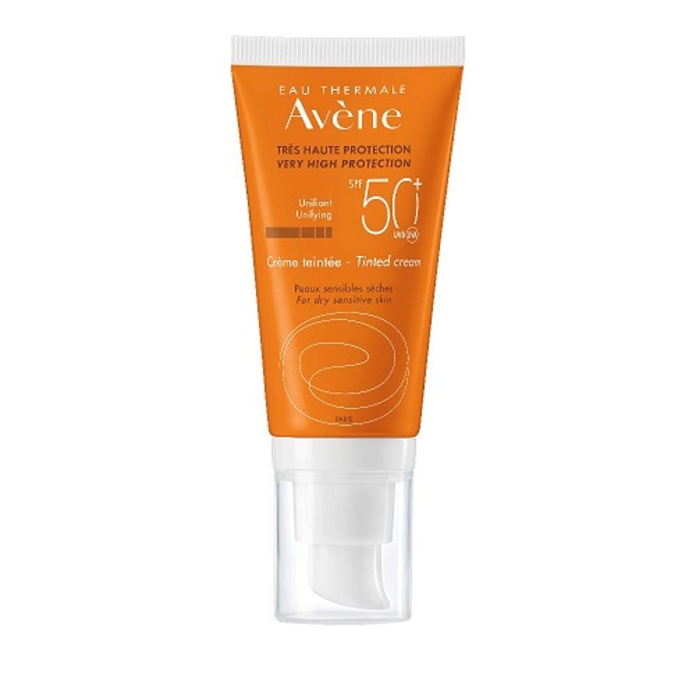 Avene Soins Solaires Creme Teintee SPF50+ Αντηλιακή Προσώπου με Χρώμα για Ξηρό/Ευαίσθητο Δέρμα 50ml