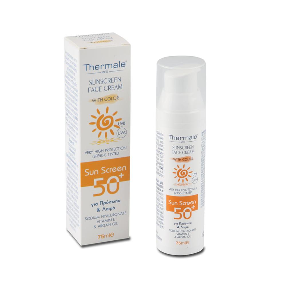 Thermale Sunscreen Face Cream with color