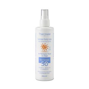 Thermale Sunscreen Family Lotion SPF50 Αντηλιακό Προσώπου, Λαιμού & Σώματος 250ml - 3775