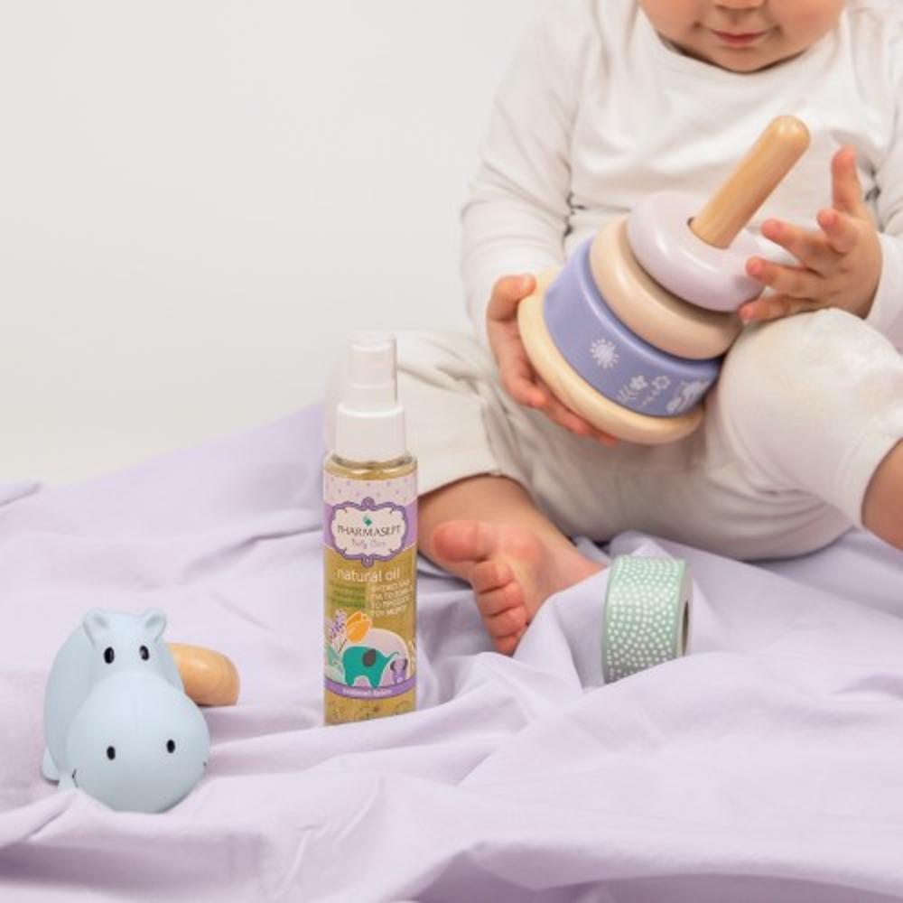 Pharmasept Baby Care Natural Oil 100ml (Βρεφικό Λάδι με 100% Φυσικά Έλαια για Χρήση από την 1η Μέρα)