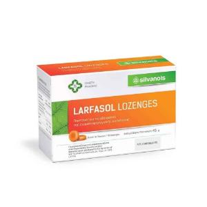 Uplab Larfasol Lozenges 18τεμ (Καραμέλες για το Λαιμό με Έλαιο Ιπποφαούς, Βιταμίνη C & Μινθόλη) - 2258