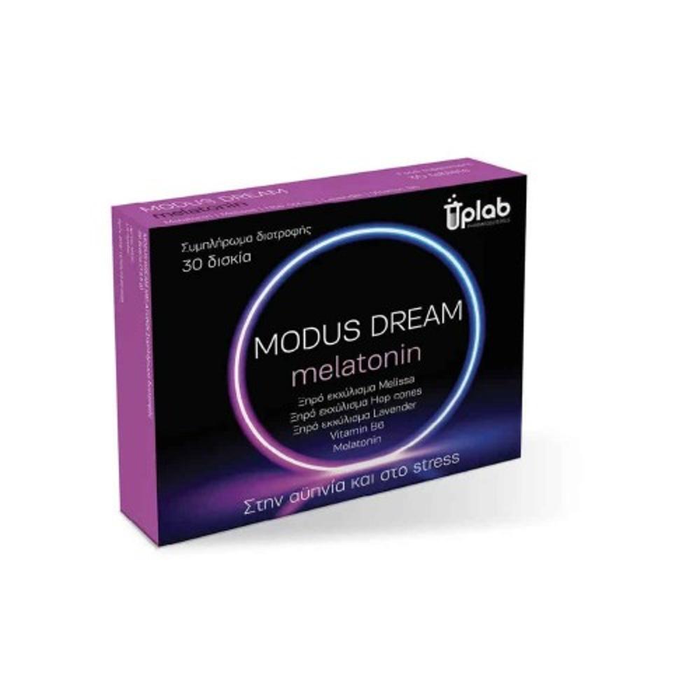 Uplab Modus Dream Melatonin 30tabs (Συμπλήρωμα Διατροφής με Μελατονίνη για την Αντιμετώπιση της Αϋπνίας) + ΔΩΡΟ Αφρός Άρνικας 35ml