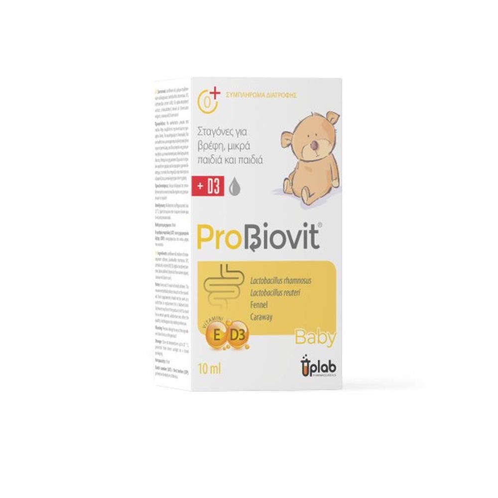 Uplab Pharmaceuticals ProBiovit + D3 Προβιοτικά για Παιδιά και Βρέφη 10ml