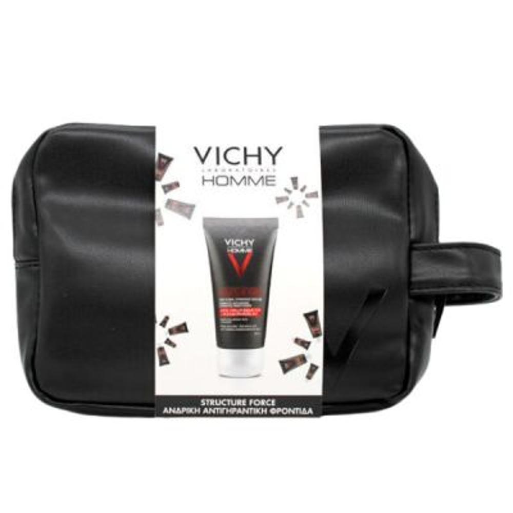 Vichy Homme Structure Force Αντιγηραντική Κρέμα για Πρόσωπο & Μάτια 50 ml + Δώρο Dercos Antidandruff DS Αντιπιτυριδικό Σαμπουάν 50 ml