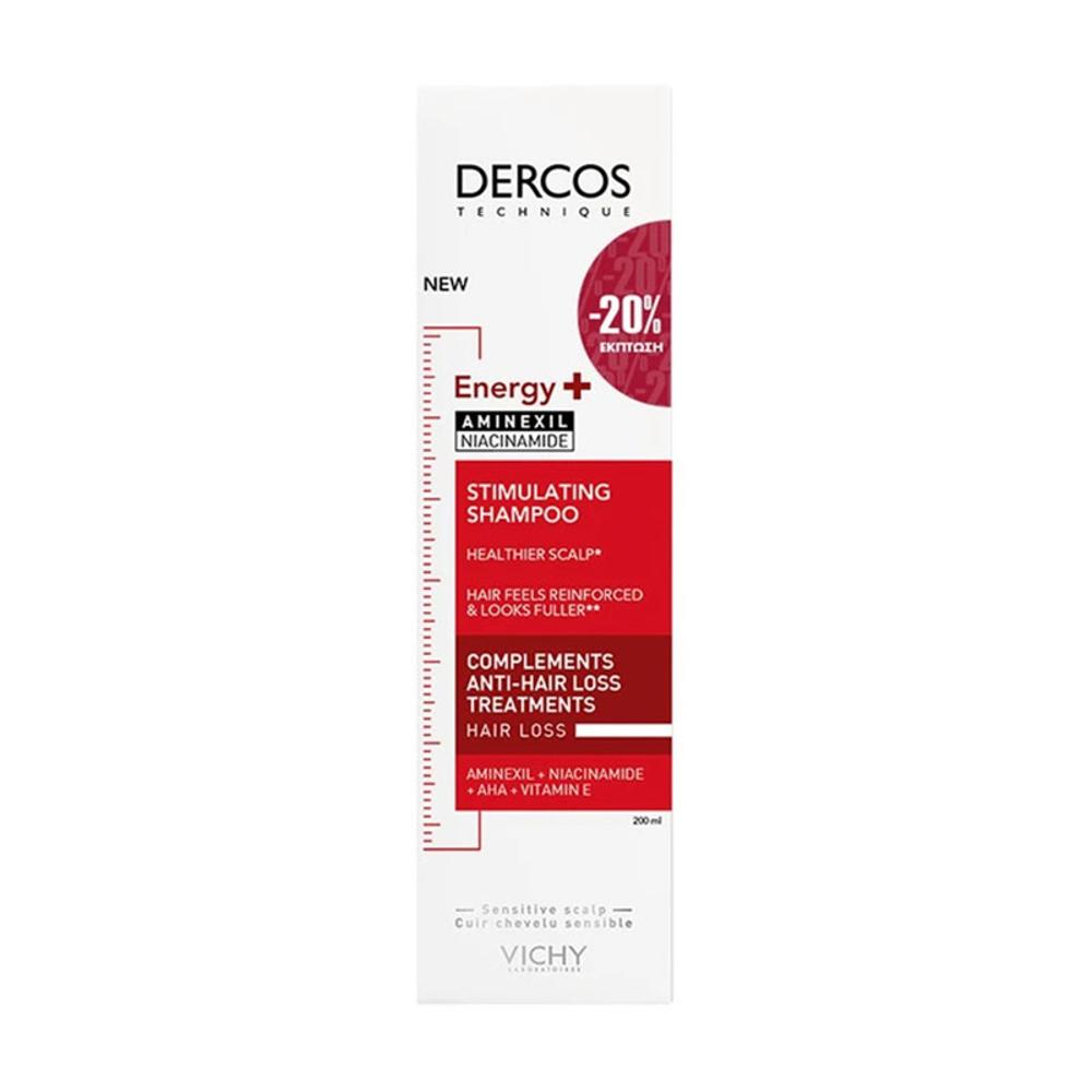 Vichy Dercos Energy+ Stimulating Shampoo 200ml Promo -20%