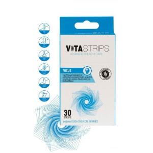 Vitastrips Focus Συμπλήρωμα Διατροφής για Καλύτερη Μνήμη και Συγκέντρωση, 30τμχ - 4170