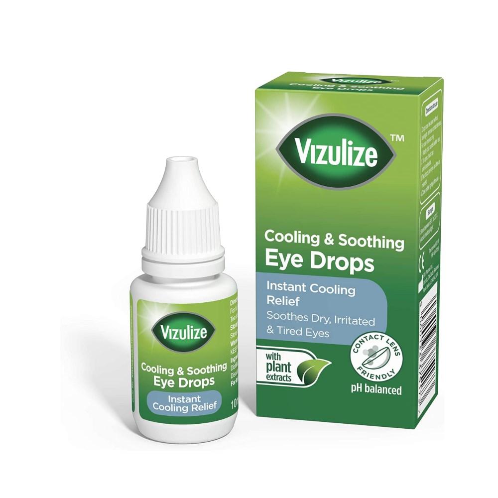 Vizulize Cooling & Soothing Eye Drops Οφθαλμικές Σταγόνες για Ξηρά & Ευαίσθητα Μάτια 10ml