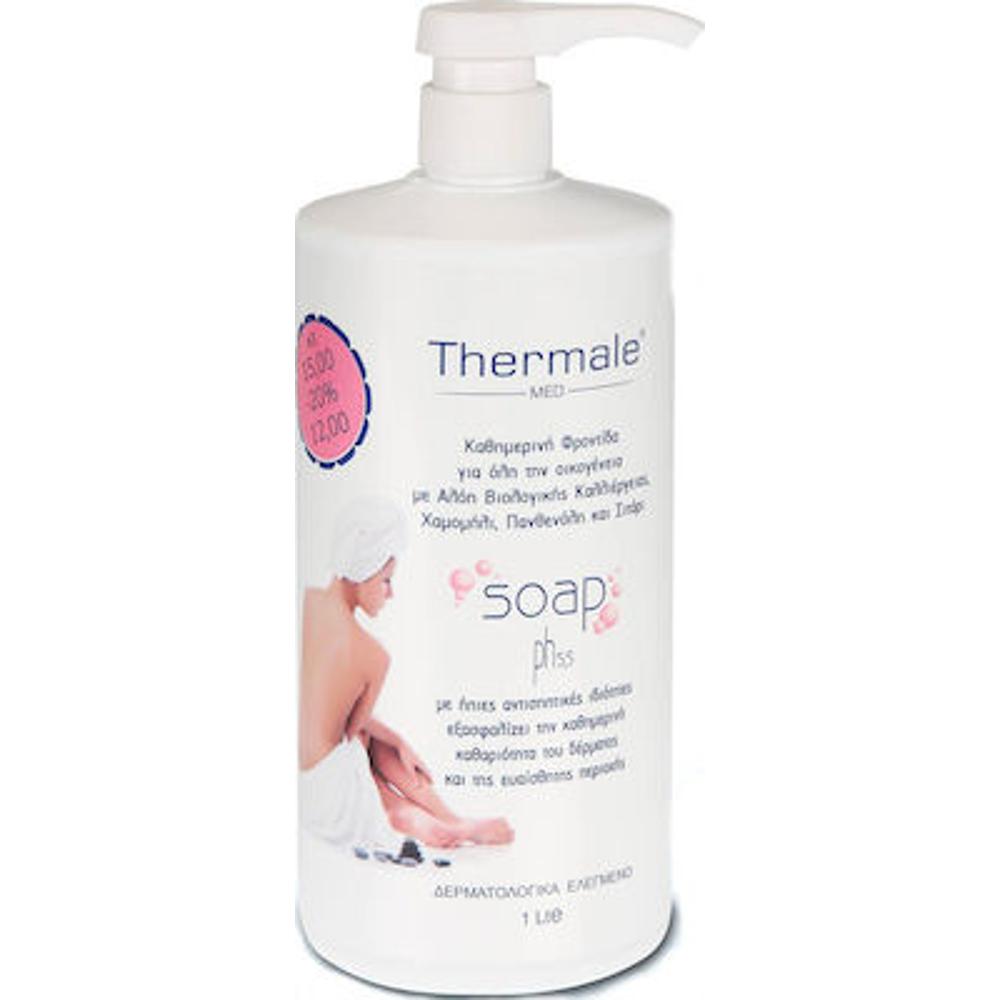 Thermale MED Soap PH5.5 Καθημερινή φροντίδα για όλη την οικογένεια Με ήπιες αντισηπτικές ιδιότητες 1000ml