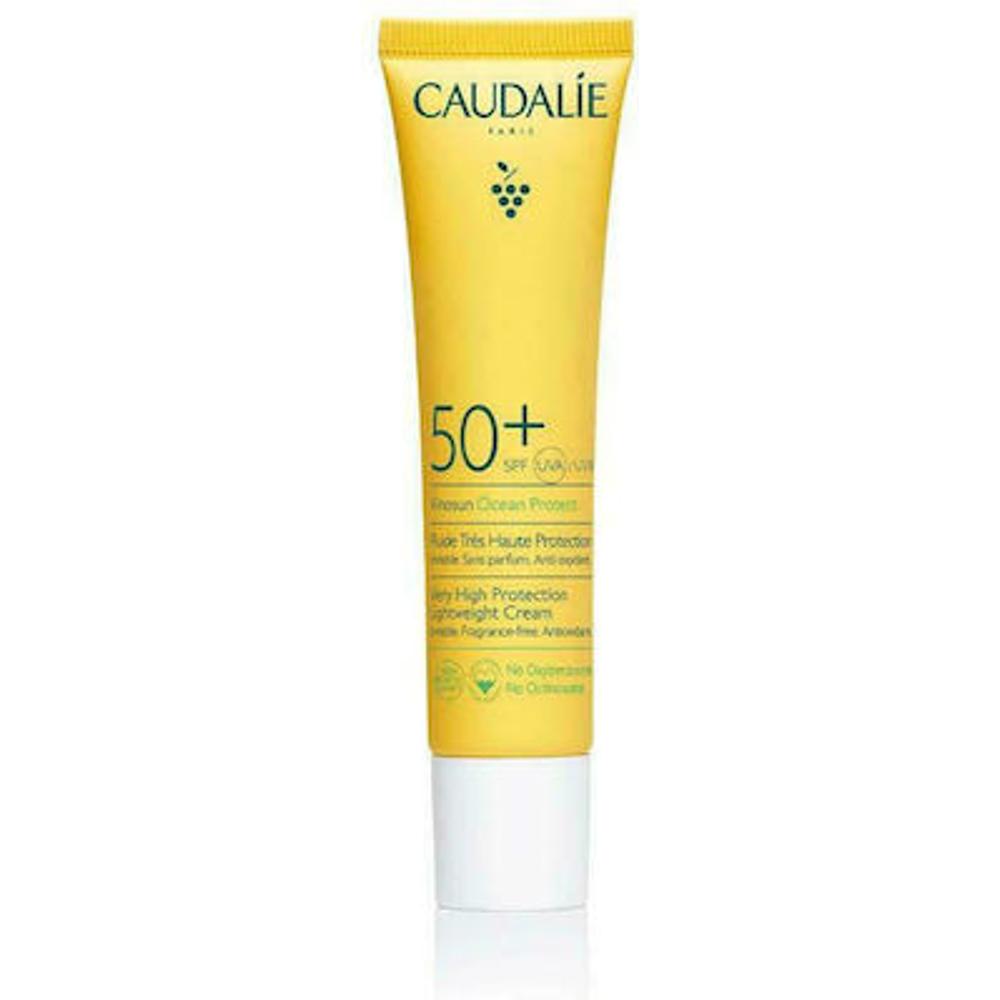 Caudalie Vinosun Lightweight Cream SPF50+ Αόρατο Αντηλιακό για το Πρόσωπο 40 ml