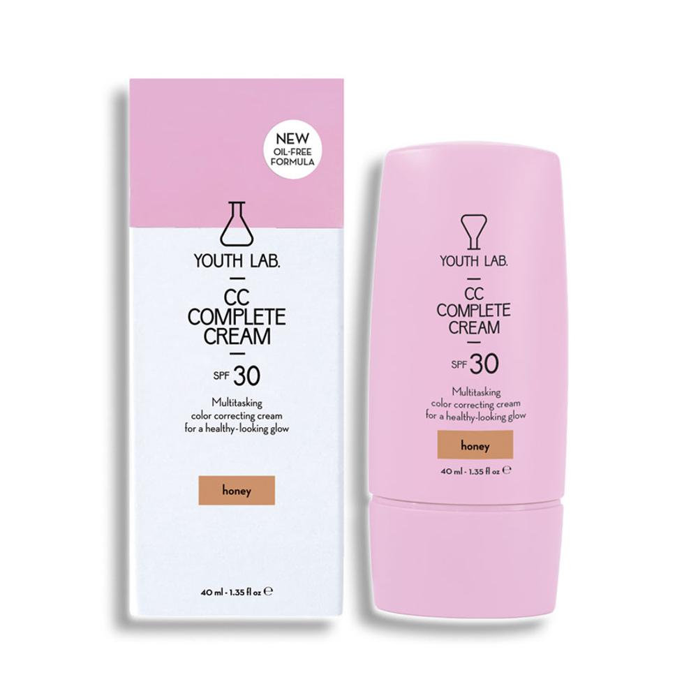 Youth Lab. CC Complete Cream Honey (Medium) Καλυπτική Κρέμα Ολικής Αναδόμησης SPF30, 40ml