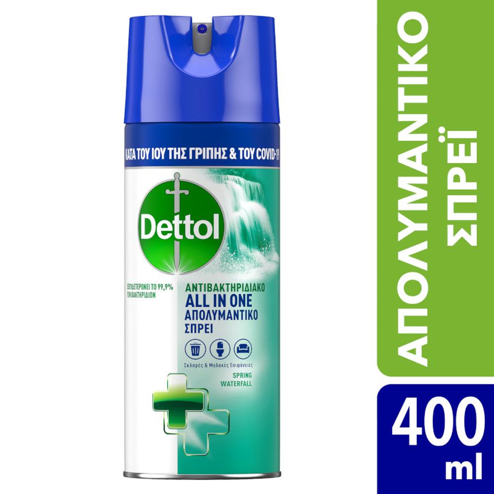 Dettol All in One Spring Waterfall Απολυμαντικό Spray 400ml