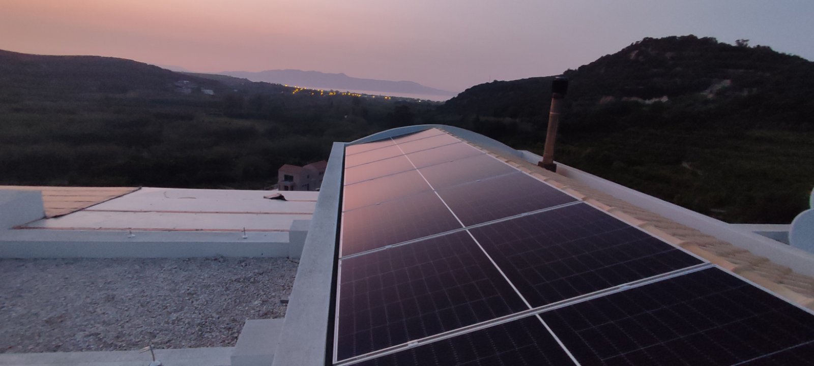 Installation of photovoltaic station with an installed capacity of 10,24 kWp in Chania