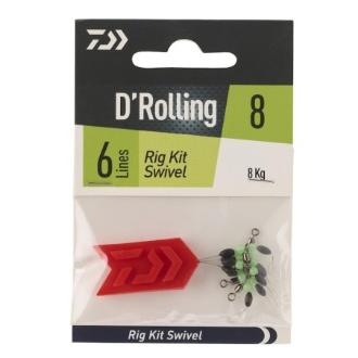 Daiwa D' Rolling Rig Kit Swivel (6 lines)