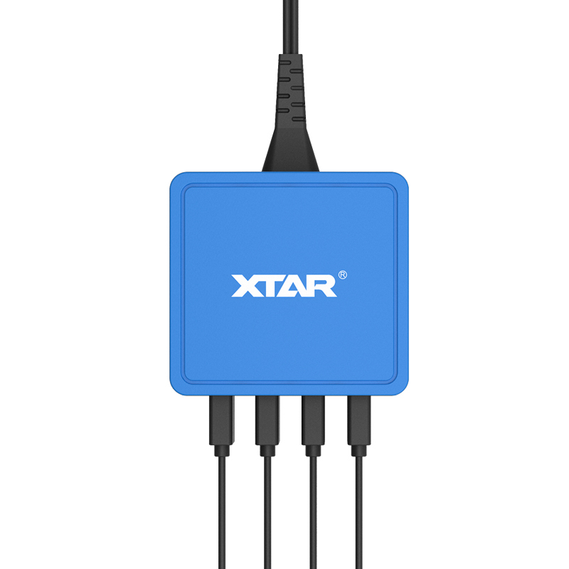 Φορτιστής XTAR 27W 4-Port USB μπλε