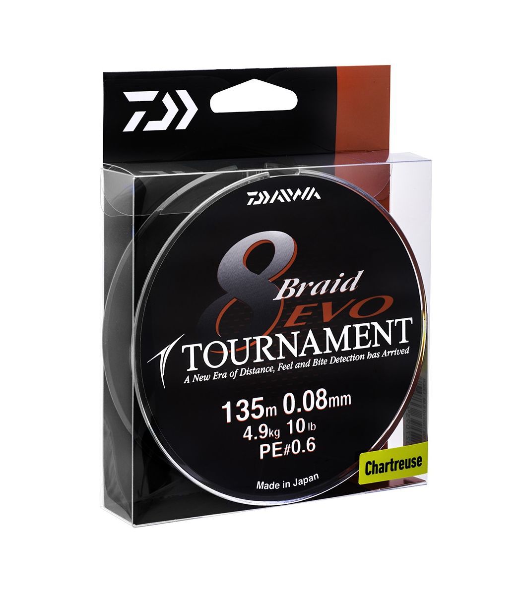 Νήμα Daiwa Tournament 8 Βraid EVO 135Μ 0.10mm PE 0,8