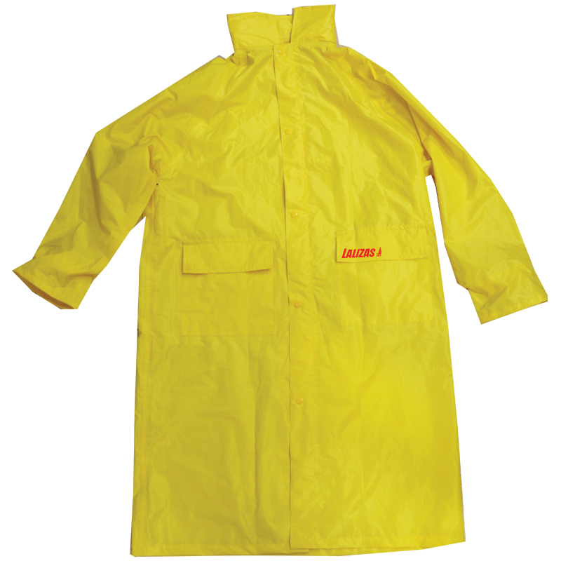Lalizas Αδιάβροχο σακάκι μακρύ με κουκούλα κίτρινο