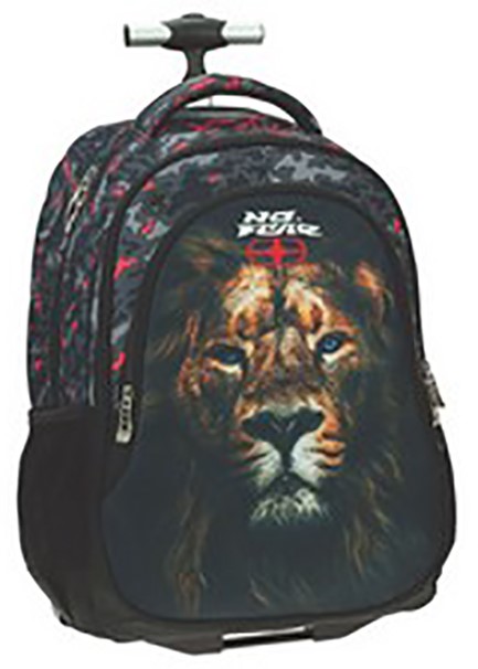 ΤΣΑΝΤΑ TROLLEY BACK ΜΕ UP 348-00074 NO FEAR AFRICA LION