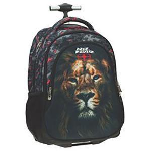 ΤΣΑΝΤΑ TROLLEY BACK ΜΕ UP 348-00074 NO FEAR AFRICA LION