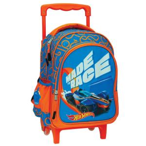 Gim Hot Wheels Σχολική Τσάντα Τρόλεϊ Δημοτικού Πολύχρωμη 349-28072
