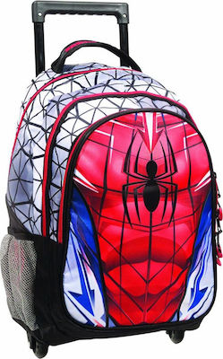Gim Spiderman Σχολική Τσάντα Τρόλευ Δημοτικού Πολύχρωμη Μ31 x Π17.5 x Υ41cm - Κωδικός: 337-74074