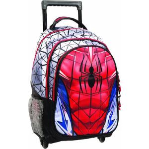 Gim Spiderman Σχολική Τσάντα Τρόλευ Δημοτικού Πολύχρωμη Μ31 x Π17.5 x Υ41cm - Κωδικός: 337-74074
