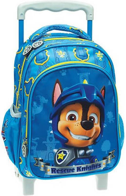 Gim Paw Patrol Chase Rescue Knights Σχολική Τσάντα Τρόλεϊ Νηπιαγωγείου σε Μπλε χρώμα Κωδικός: 334-42072