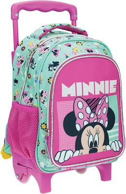 Gim Minnie Σχολική Τσάντα Τρόλεϊ Νηπιαγωγείου σε Ροζ χρώμα Κωδικός: 340-39072